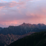 Mt.Yari in evening.